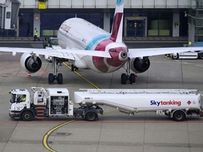 A jet at an airport