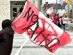 Protesters.