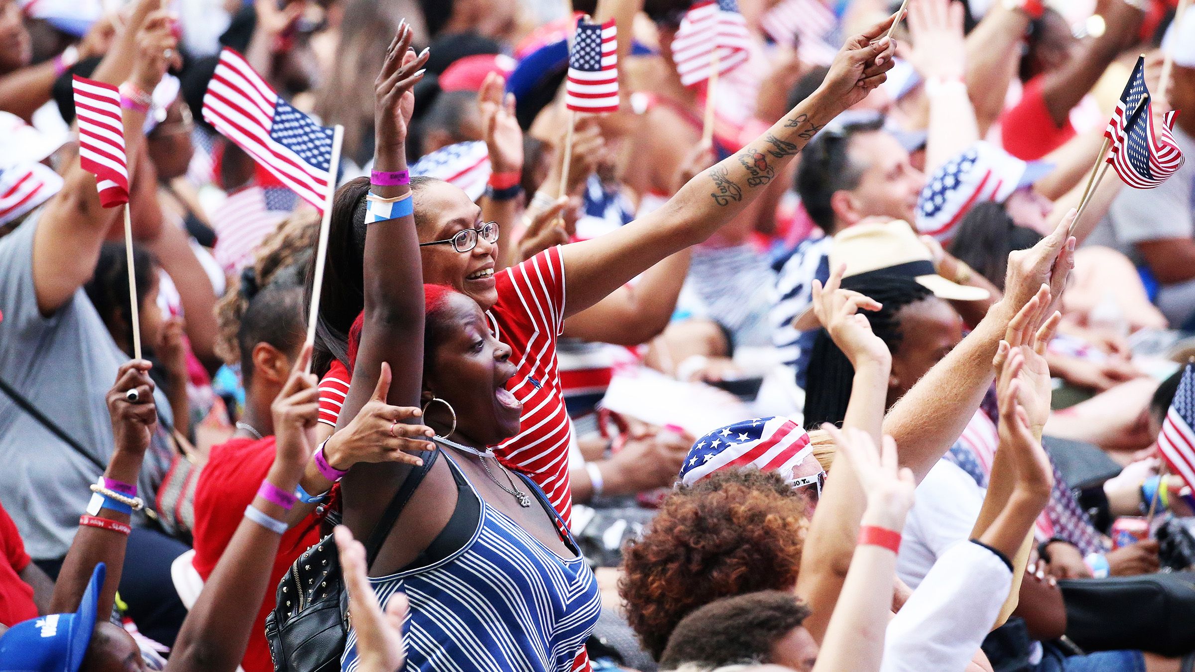 PHILADELPHIA, PA - JULY 04: Atmosphere at the Wawa Wecome America's July 4th Concert on Benjamin Franklin Parkway July 4, 2019 in Philadelphia, Pennsylvania. (Photo by Bill McCay/Getty Images for Welcome America)