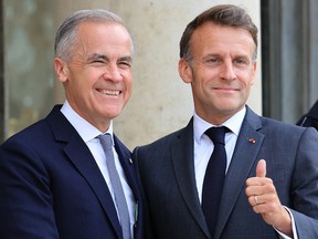 Mark Carney and Emmanuel Macron.