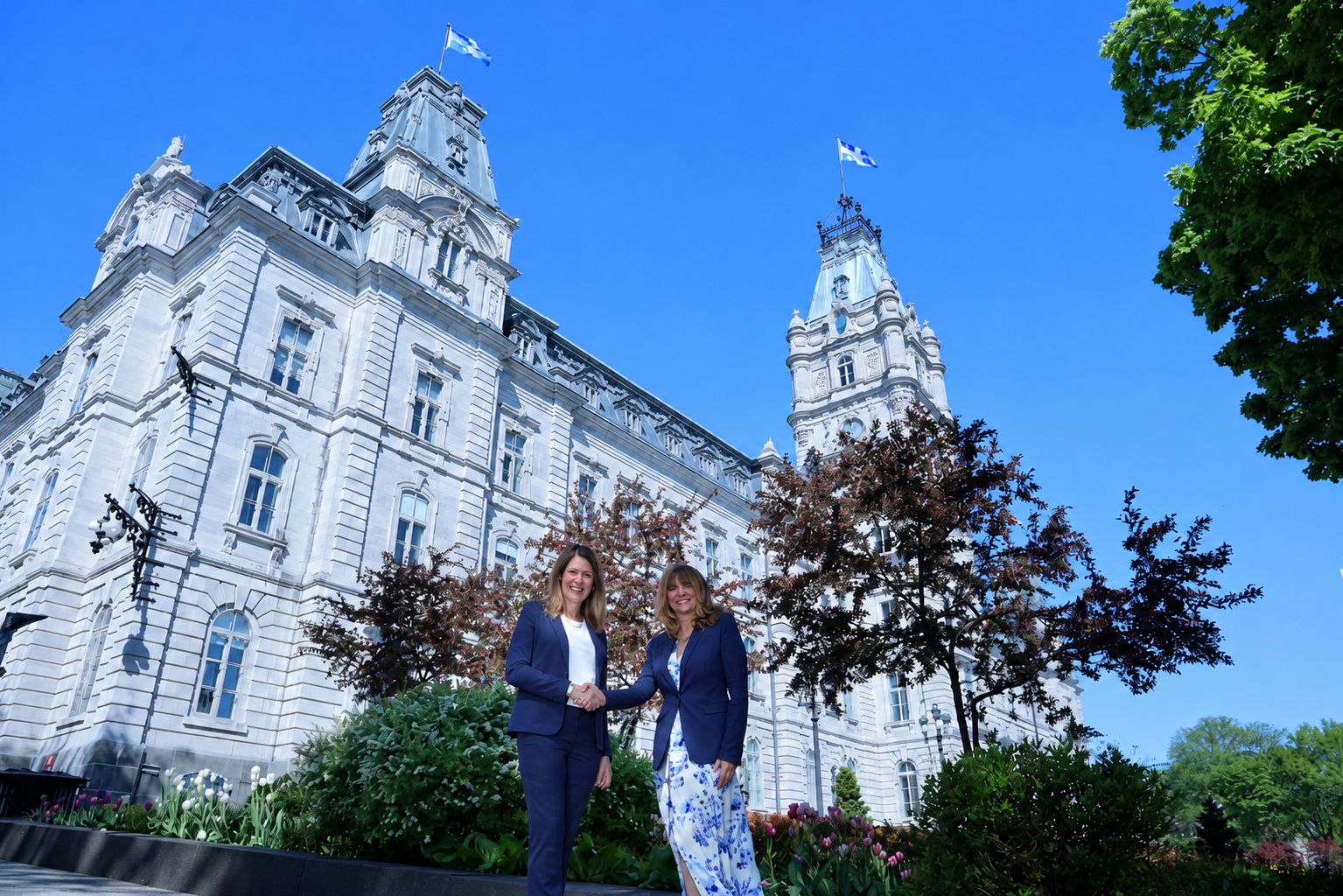 That is an Alberta flag flying over the National Assembly in Quebec City, the result of Alberta Premier Danielle Smith’s visit this week to meet her newly installed Quebec counterpart Christine Fréchette. In a speech, Smith explained her province’s intense contempt for Quebec politician Steven Guilbeault, the onetime environment minister under then prime minister Justin Trudeau who actively sought to curtail Alberta oil development. “I as a premier should never come into Quebec and tell you what you should and shouldn’t develop for your industry, and I think no politician should come into Alberta and tell us the same thing,” she said.