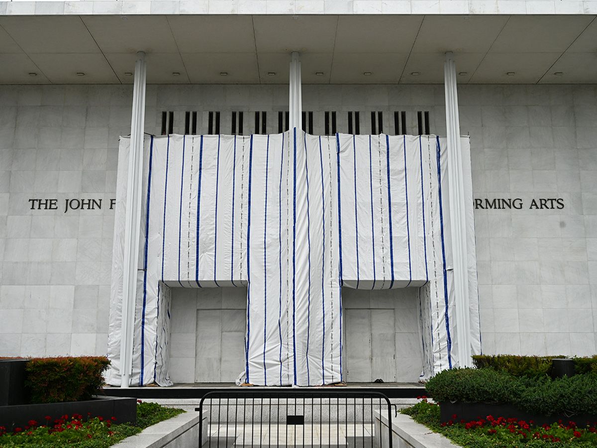 Judge wants to know why Kennedy Center facade has been covered since Trump’s name removed