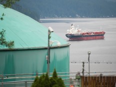 Construction continues on the Trans Mountain pipeline expansion at the Westridge Terminal in Burnaby, BC Thursday, July 2, 2020.
