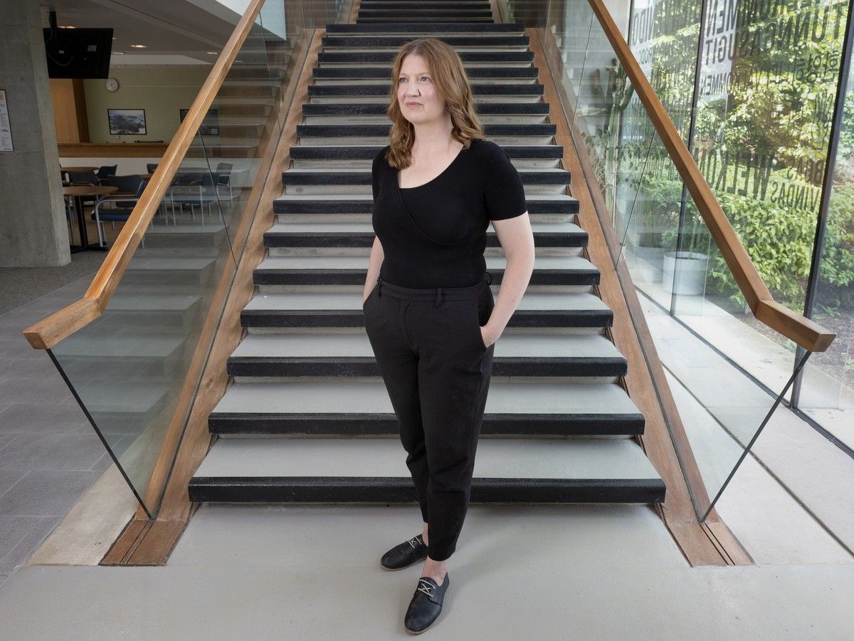 Alana Cattapan standing near stairs