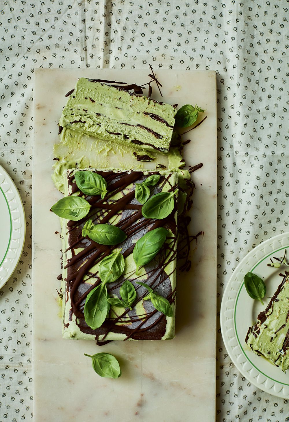 Basil semifreddo
