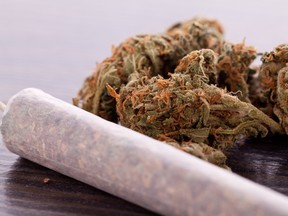 cannabis on a table