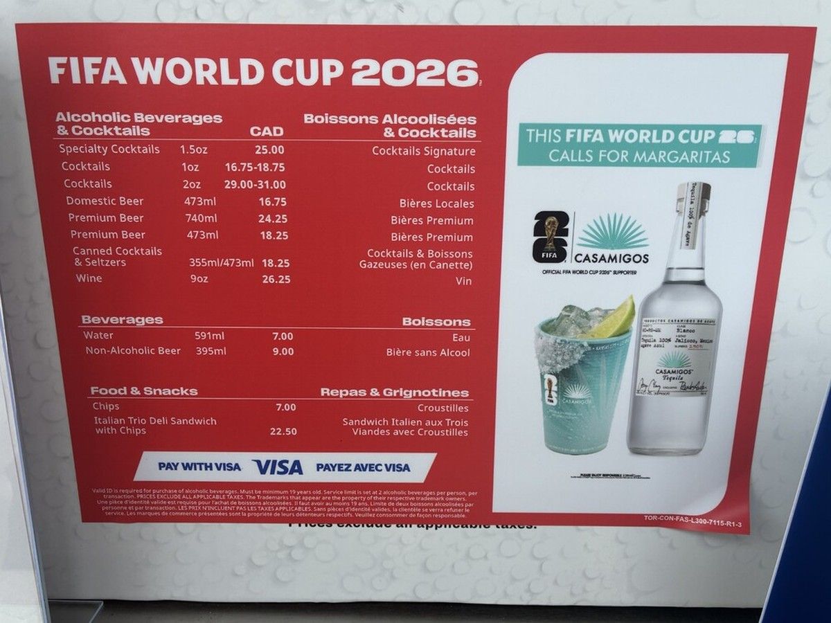 Scott Stinson: $7 water? FIFA unites the world in disbelief at stadium concession prices