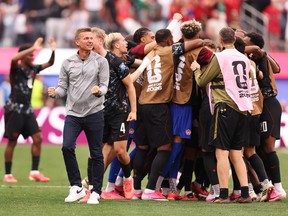 Jesse Marsch celebrates