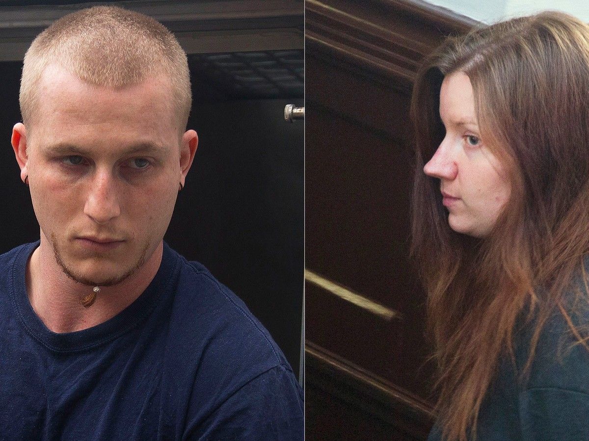 Blake Leggette and Victoria Henneberry at a Halifax courthouse. Blake Leggette and Victoria Henneberry at a Halifax courthouse.