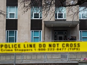 Police tape outside the U.S. Consulate