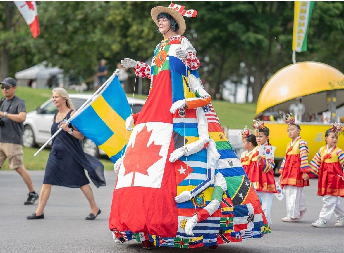 Participants in an annual ethnic festival parade in Belleville, Ontario reflect a multiplicity of identities. The four-day event included a full lineup of food, dance and song. Participants in an annual ethnic festival parade in Belleville, Ontario reflect a multiplicity of identities. The four-day event included a full lineup of food, dance and song.