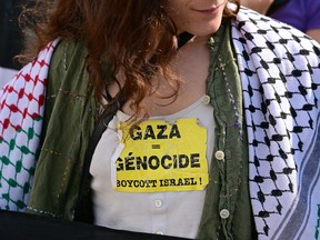 Anti-Israel protester