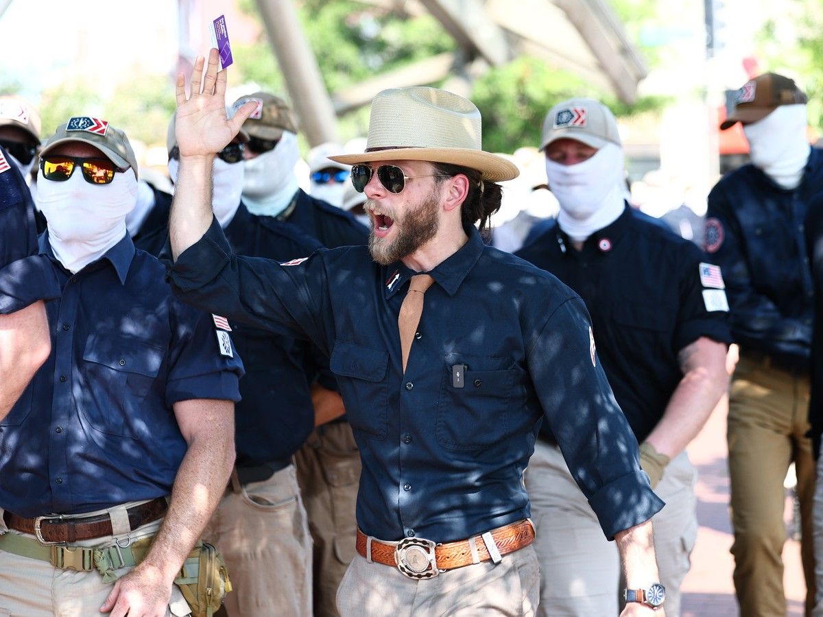 White supremacists marching in Washington just ‘messy’ democracy, says Trump official