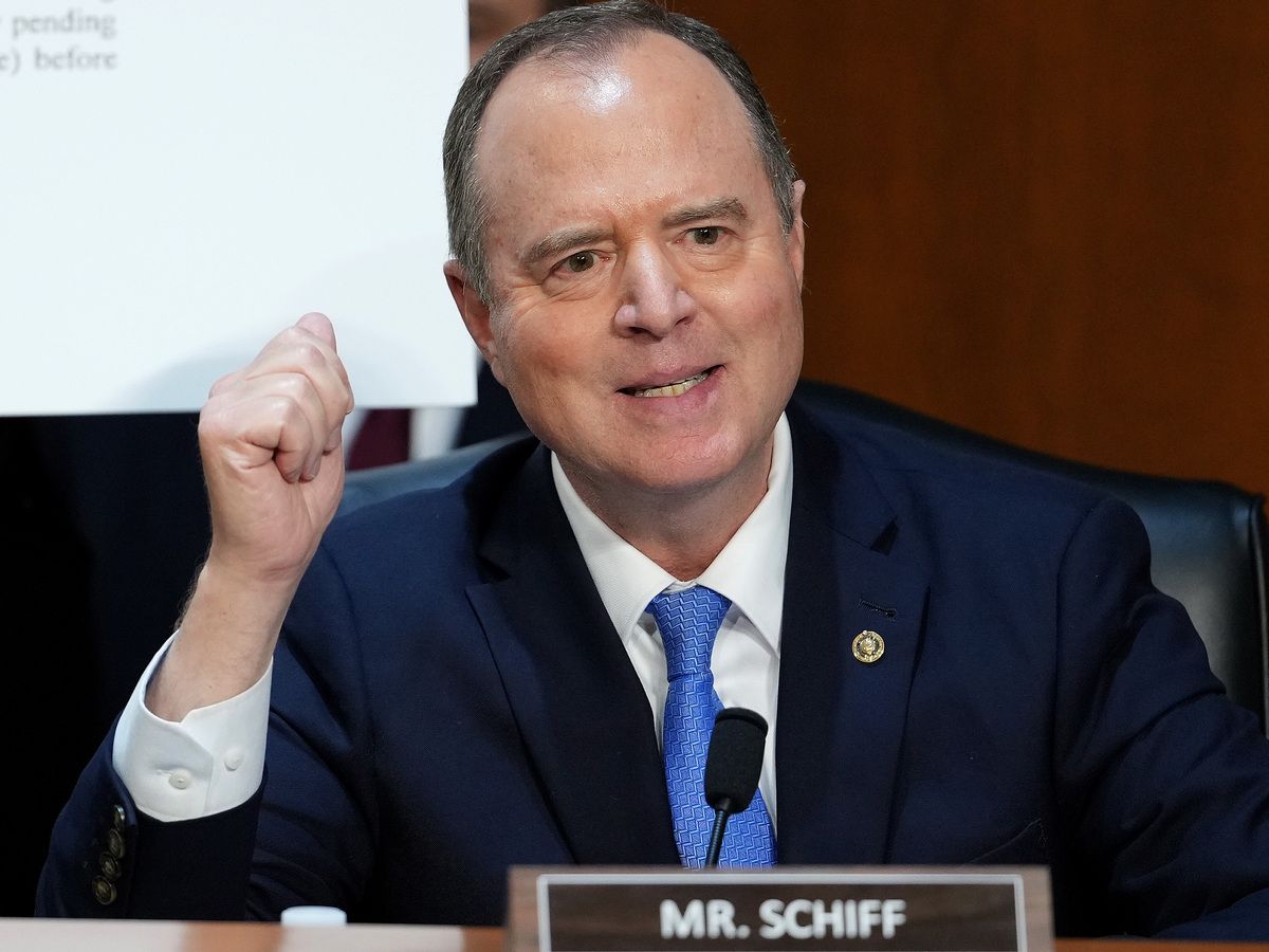 Adam Schiff speaks during a confirmation hearing on Capitol Hill July 15, 2026 in Washington, DC. Adam Schiff speaks during a confirmation hearing on Capitol Hill July 15, 2026 in Washington, DC.