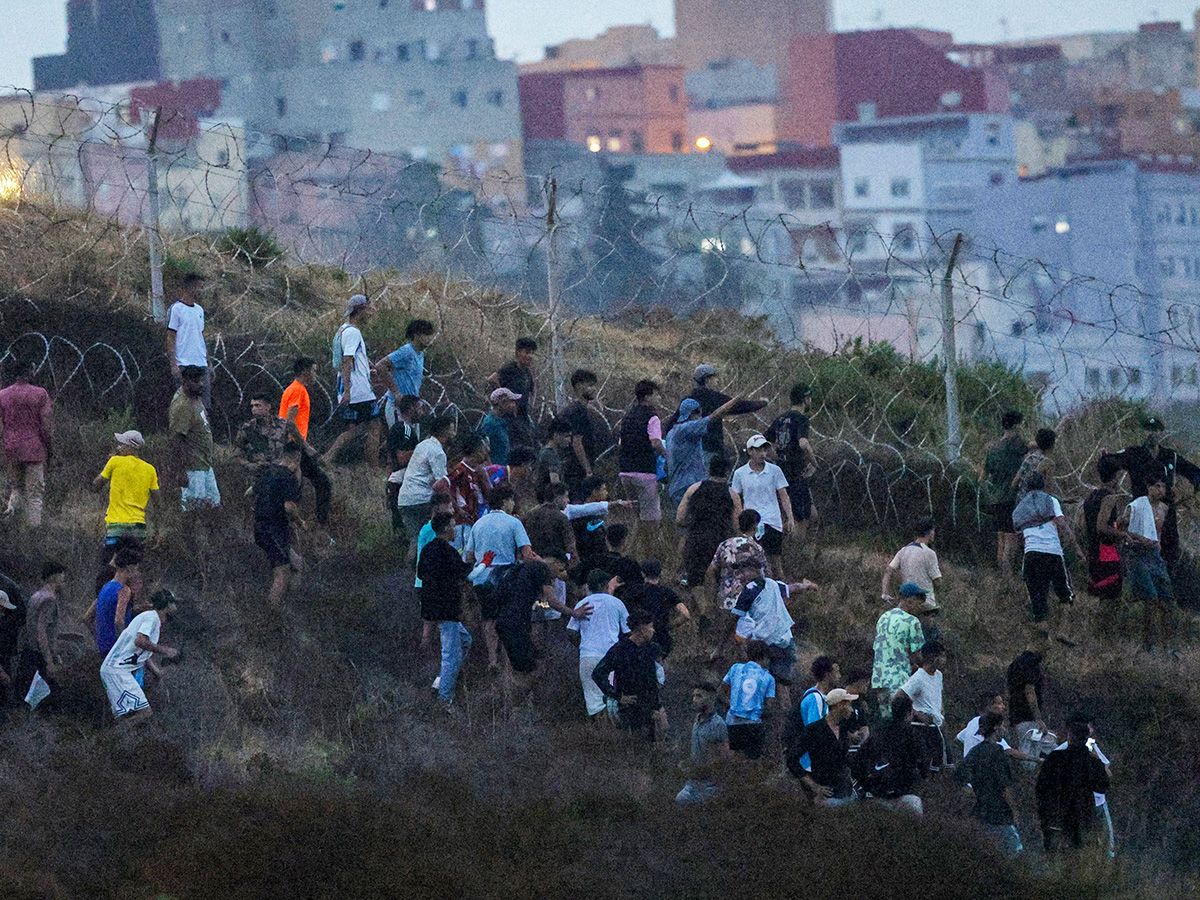 Migrants flood into Spain.