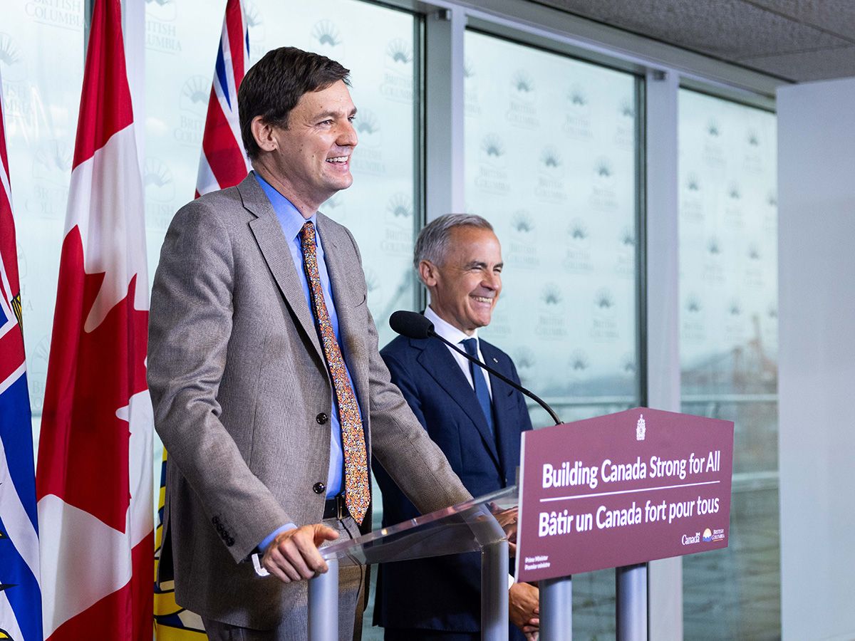 David Eby and Mark Carney.