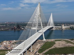 A bridge over water.