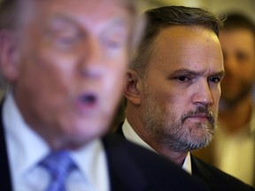 Jamieson Greer and Donald Trump.