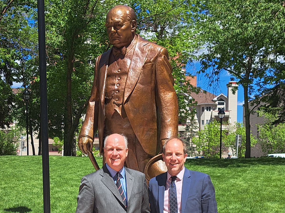 Mark Milke and Randolph Churchill III.
