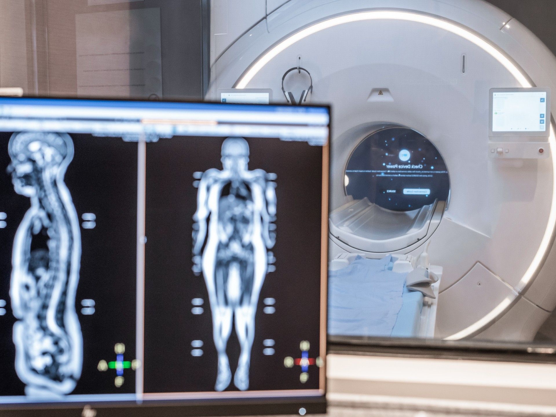Image of a full-body MRI scan and private clinic MRI imaging scanner