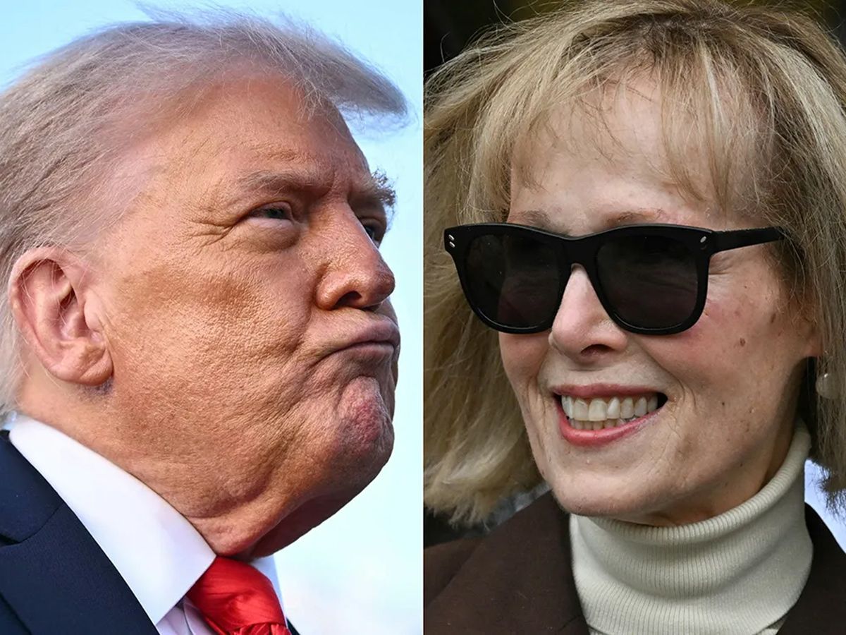 Donald Trump and E. Jean Carroll.