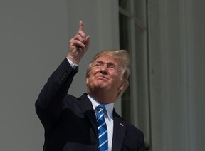 It is important not to look directly at a solar eclipse. (NICHOLAS KAMM/AFP/File)