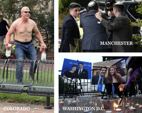 Scenes from attacks in the U.S. and U.K.