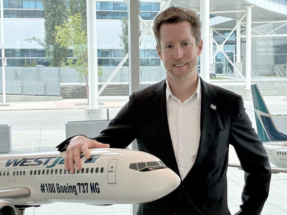 WestJet CEO Alexis von Hoensbroech at the company’s offices in Calgary. WestJet CEO Alexis von Hoensbroech at the company’s offices in Calgary.