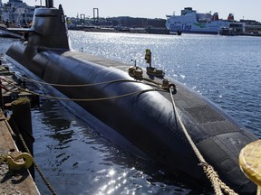 A submarine at dock