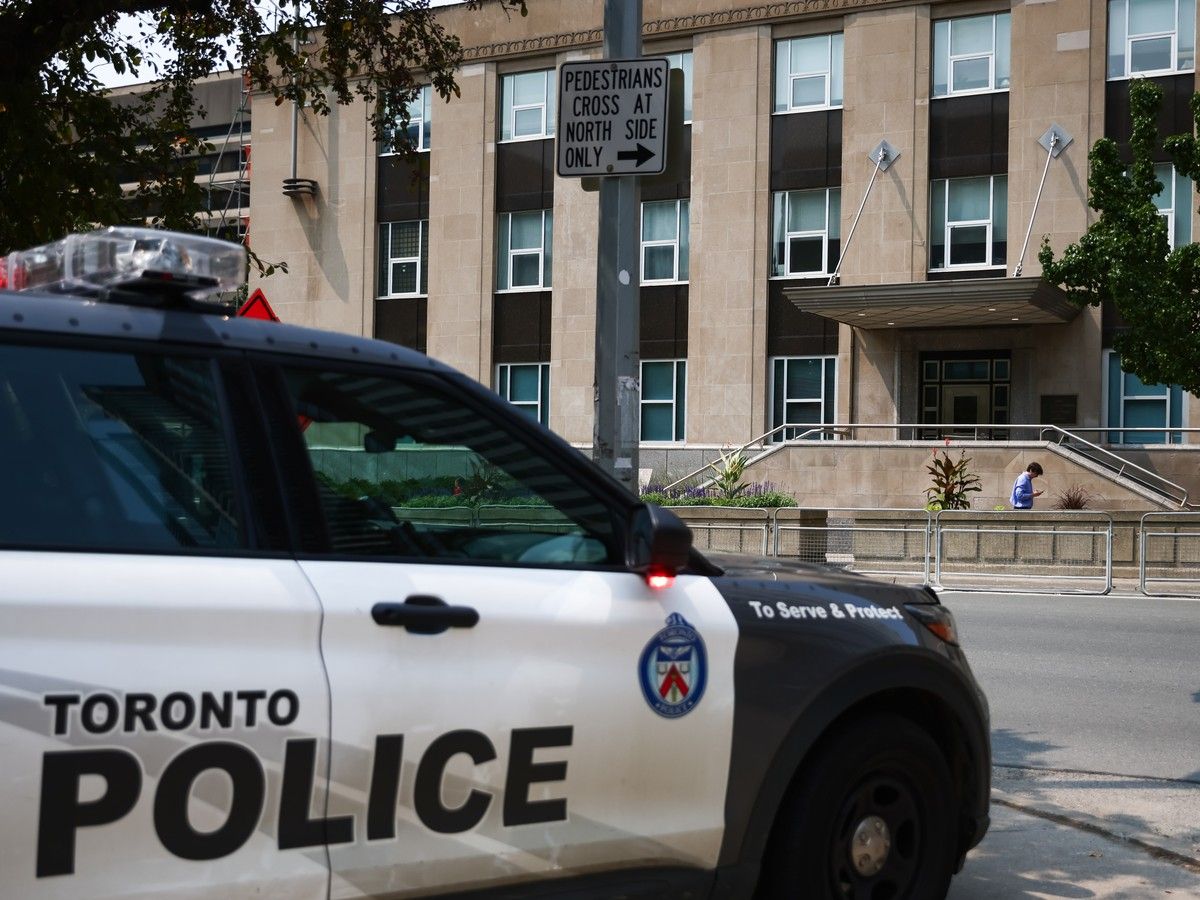 Toronto police reported gunfire outside the U.S. consulate for the second time this year on Monday morning.
