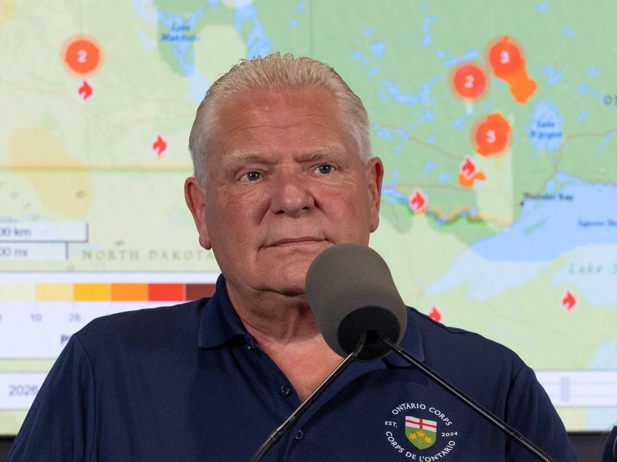 Doug Ford calls Trump’s tariff threats over wildfire smoke ‘rubbish,’ Carney confronted at World Cup