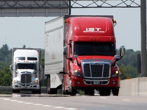 Transport trucks.