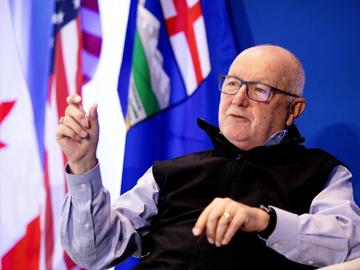 U.S. Ambassador to Canada Pete Hoekstra takes part in the PNWER (Pacific Northwest Economic Region) Annual Summit, in Edmonton Monday July 20, 2026. 