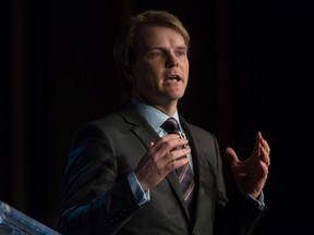 Chris Alexander speaks during the Conservative Party of Canada leadership debate.