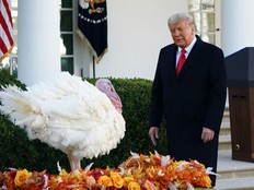 Donald Trump and a turkey