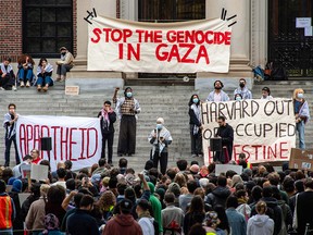 Anti-Israel protesters.