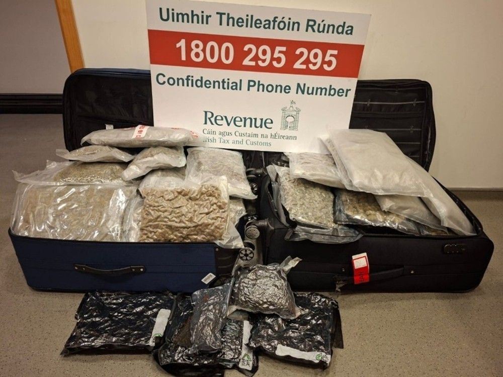 $1.5M haul of meth and cannabis arriving on flight from Canada seized at Dublin airport