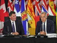 Dominic LeBlanc and Mark Carney.