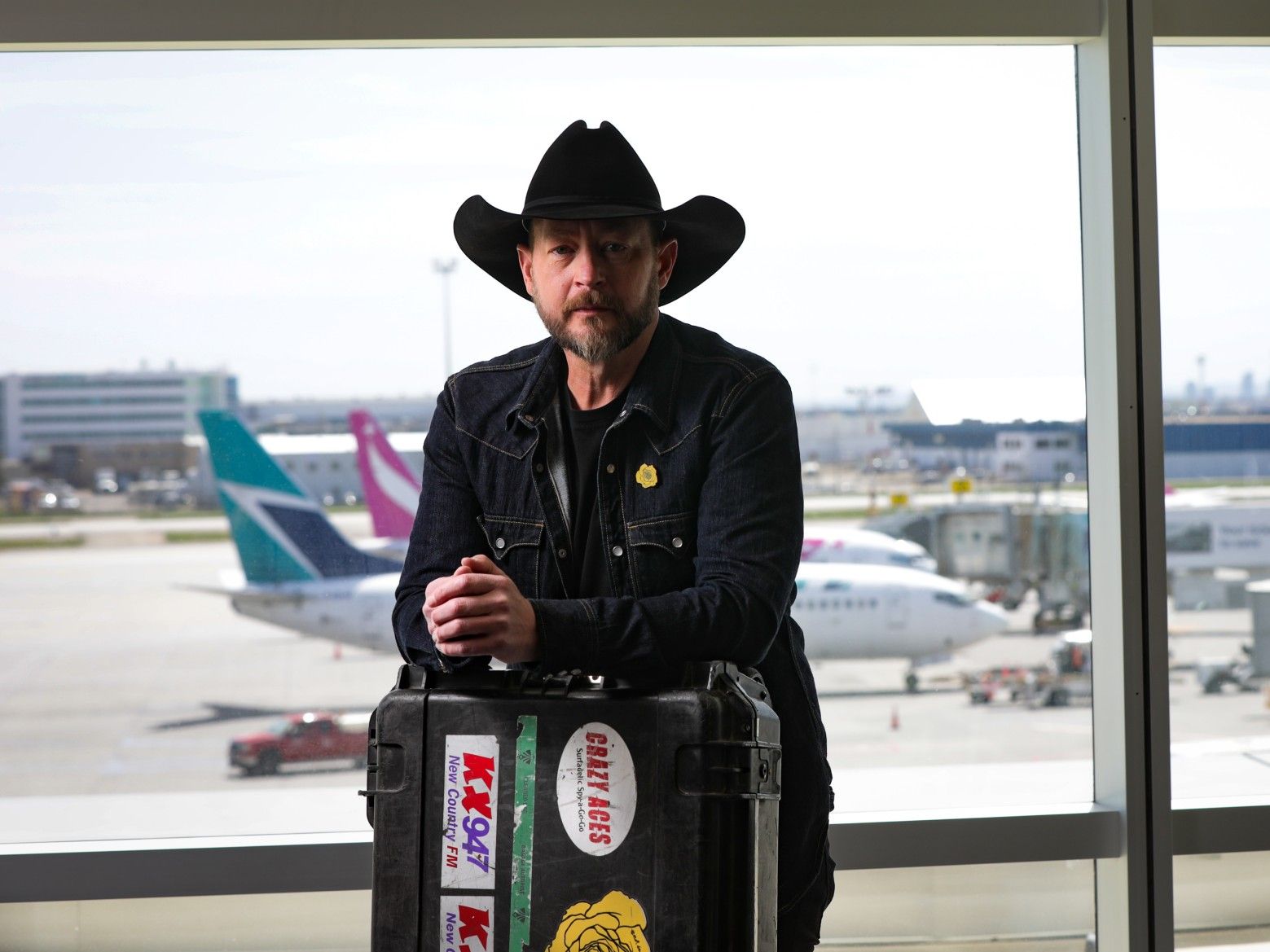 Alberta county and western music celebrity Paul Brandt at the Calgary Airport in May. He has been on a mission to fight child exploitation and human trafficking since the early 2000s, and launched his charity Not In My City in 2017.