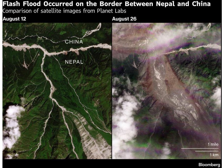 Close to 2,500 missing in Nepal and China after devastating flooding