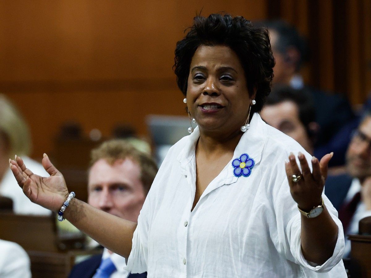Minister of Health Marjorie Michel speaks during Question Period in the House of Commons on Parliament Hill in Ottawa on Wednesday, June 17, 2026.
