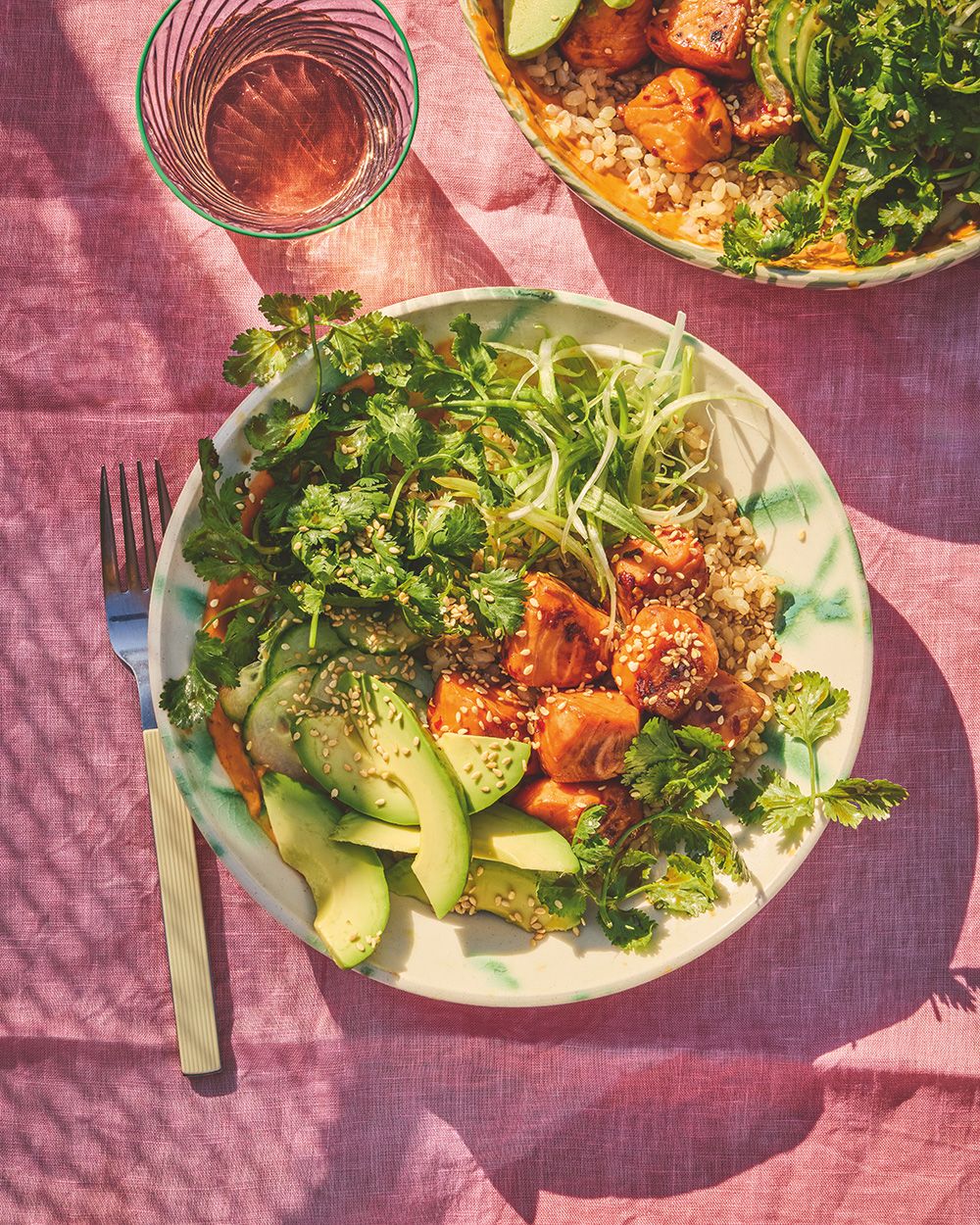 Viral obsession sticky salmon rice bowls with spicy mayo