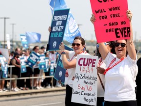 striking westjet