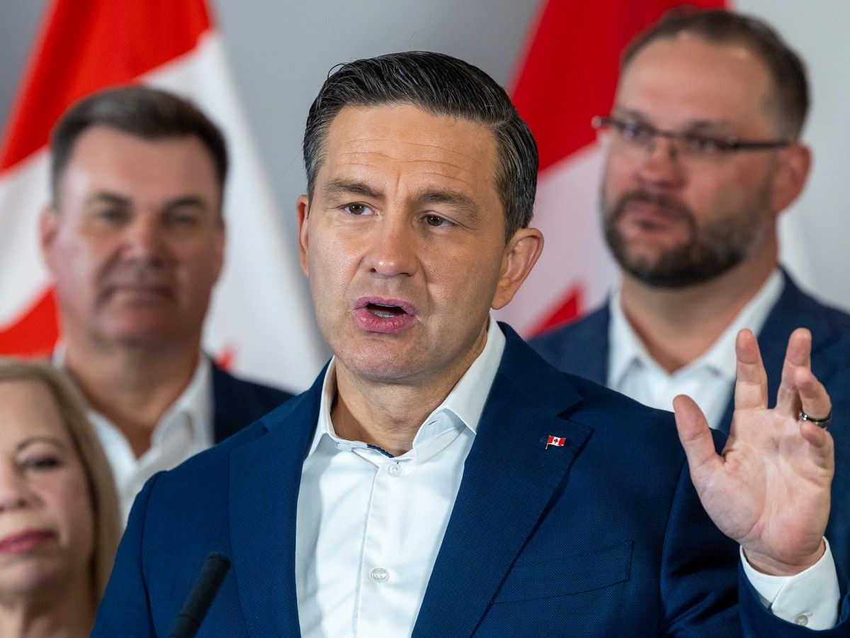 ‘Canadians are out of money’: Facing big challenges, Poilievre promises big cuts