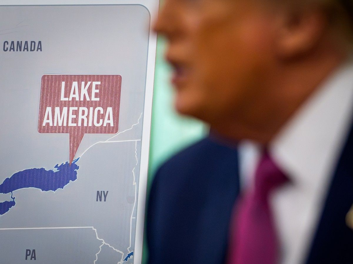 A map labeling Lake Ontario as 