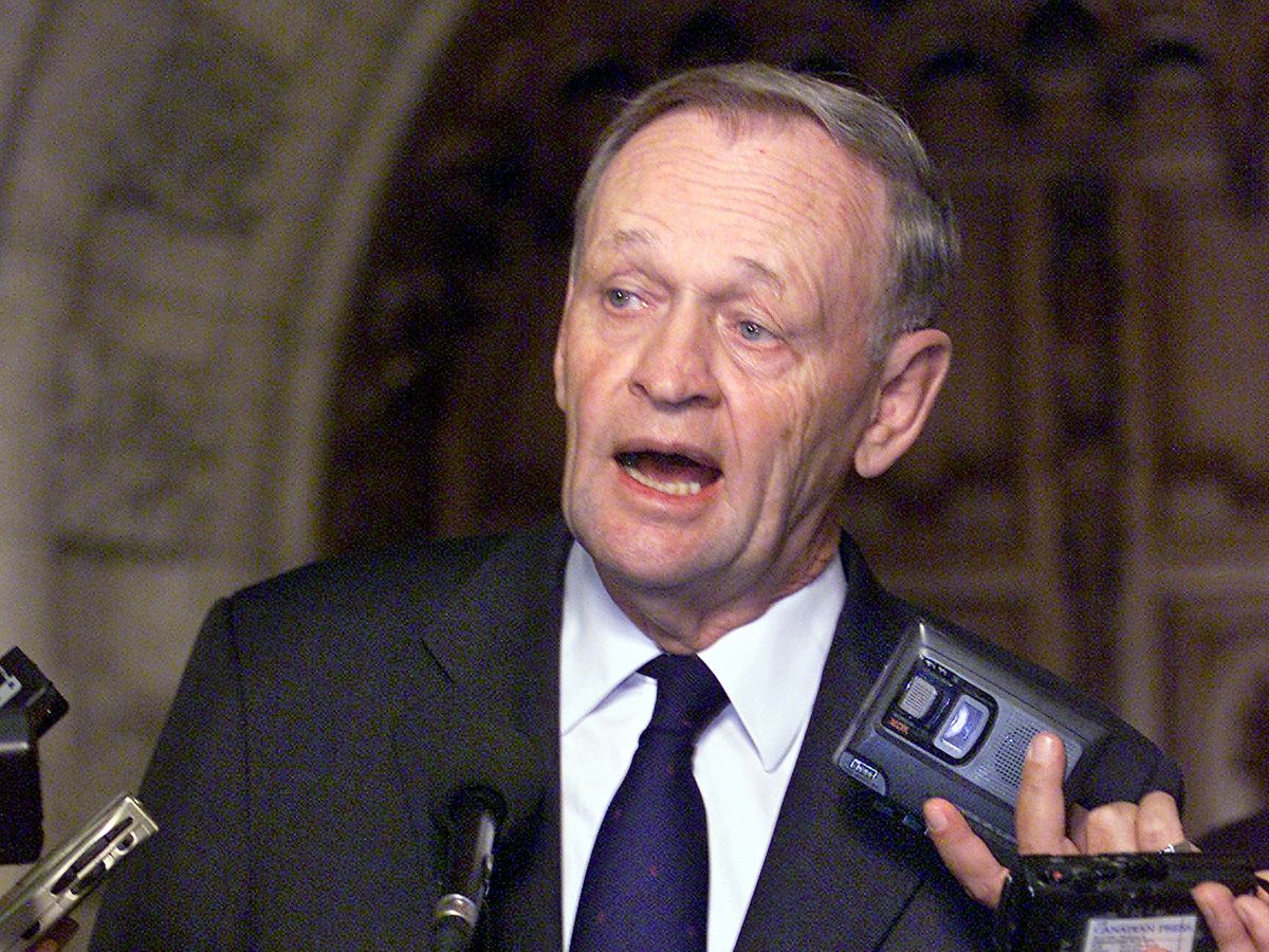 Prime minister Jean Chrétien speaks to reporters in Ottawa on Sept. 12, 2001. Prime minister Jean Chrétien speaks to reporters in Ottawa on Sept. 12, 2001.