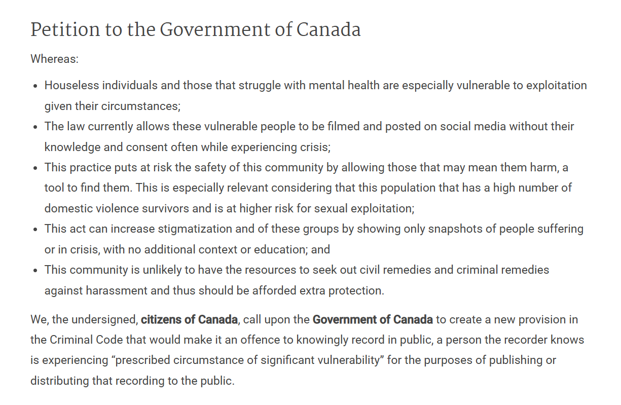 House of Commons petition
