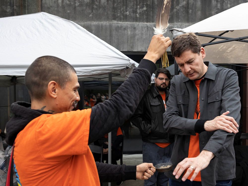 Smudging David Eby