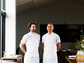 Restaurant Pearl Morissette co-chefs and co-owners Daniel Hadida, right, and Eric Robertson