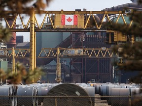 Outside view of Stelco plant.